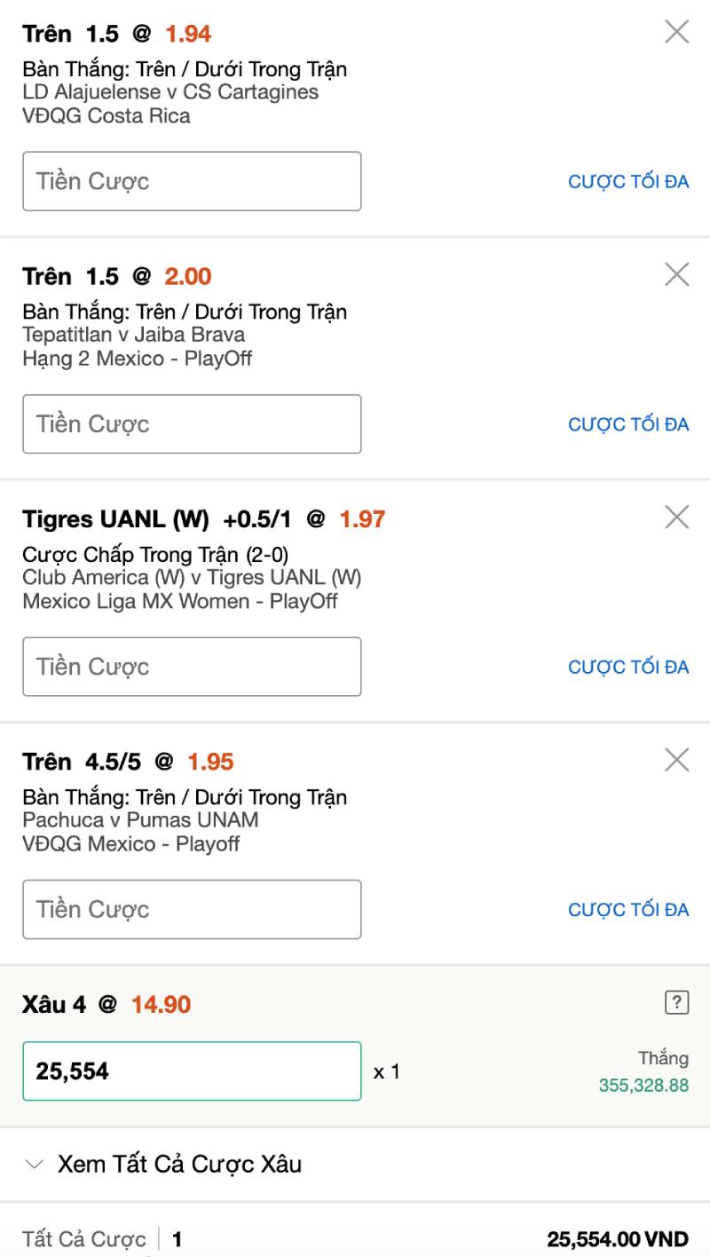 Điểm mạnh và hạn chế của dạng cược xiên